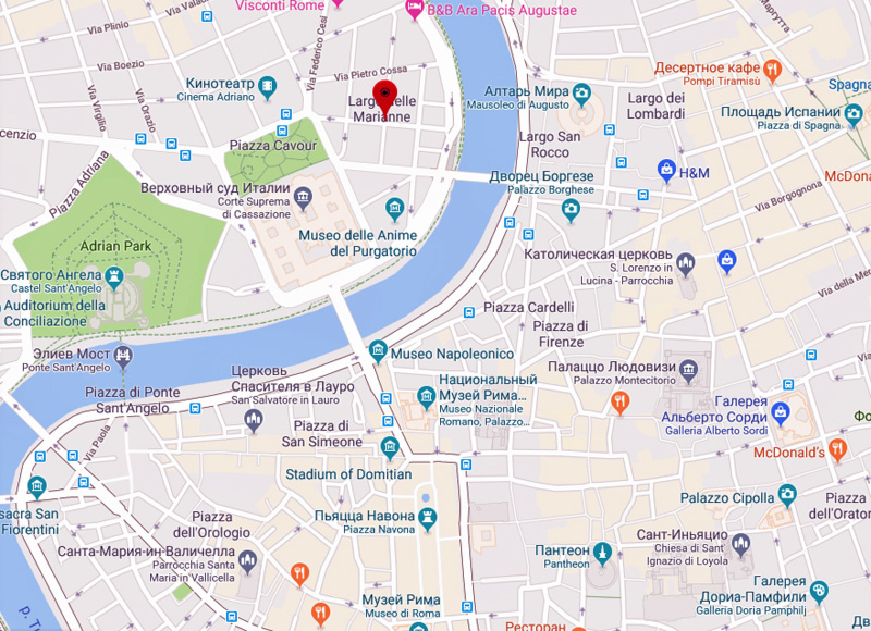 карта Рима